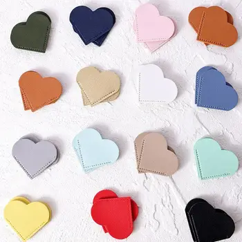 2/套 愛心造型書籤 PU皮革角套 書籍保護套 便攜式閱讀工具 教師禮物 學校可愛文具 10 最佳銷售 皮革書籤 - №8