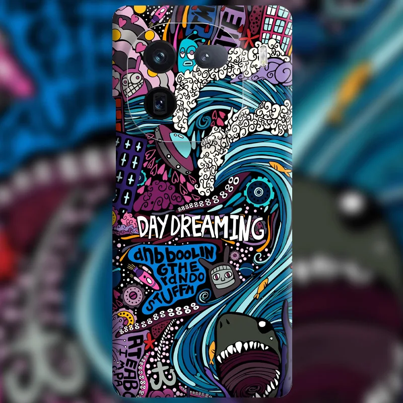 Graffiti daydreaming Plastic hard shell case For iQOO 12 pro cover iQOO12pro MRB013