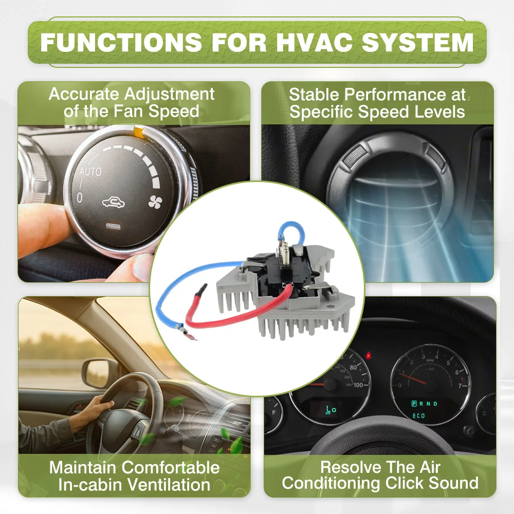 

Резистор двигателя вентилятора отопителя переменного тока для Chrysler Crossfire Mercedes-Benz C220 C230 C36 C43 CLK320 RU-534, 5096842AA, A2108206210