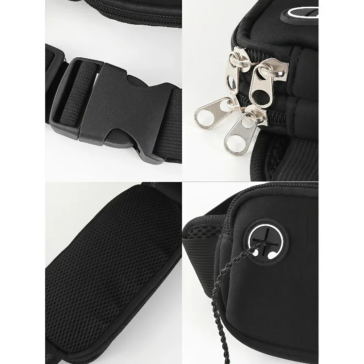 Laufgürtel, Sportgürtel mit Reißverschlusstasche - Stoßfeste Handytasche für Männer & Frauen, Fitness-Studio-Workout – Detail 5