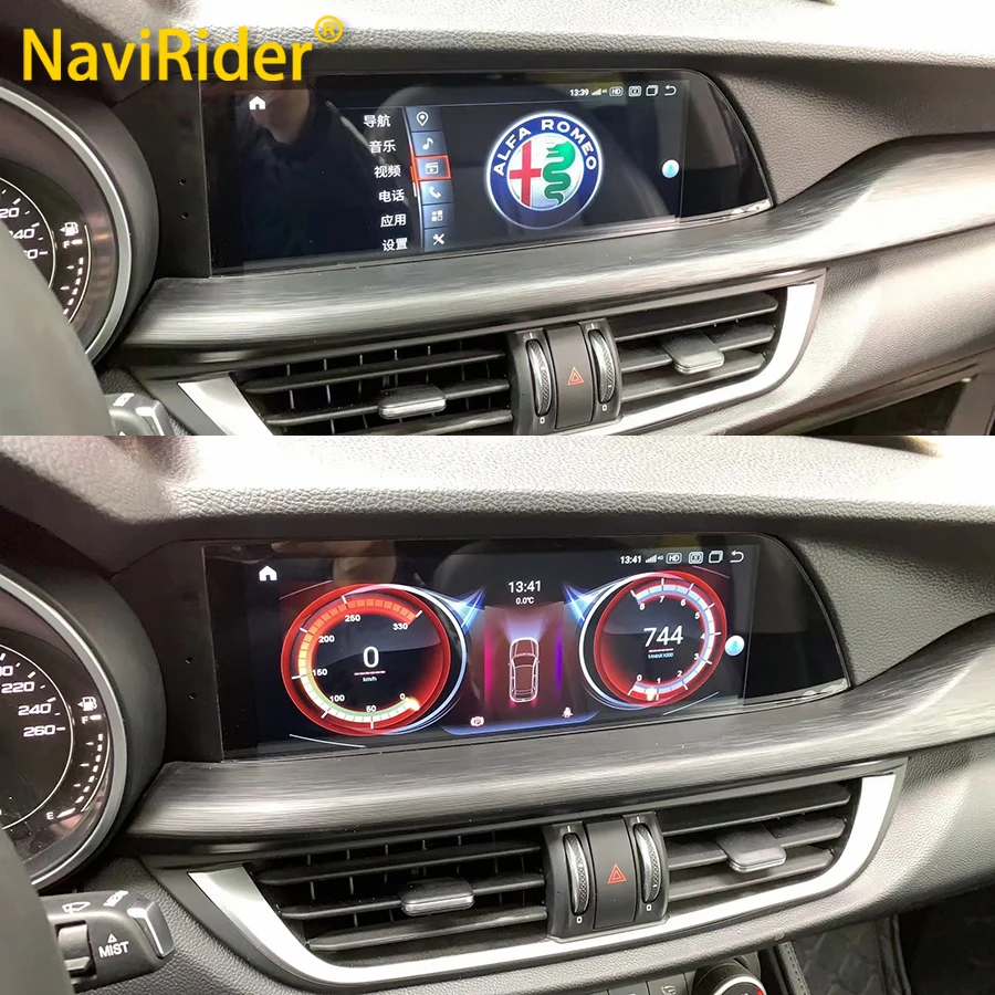 Android Carplay For Alfa Romeo Giulia Stelvio 2016-2021 Car Radio Multimedia Player Automobile Bluetooth WIFI 4G GPS Navi Stereo