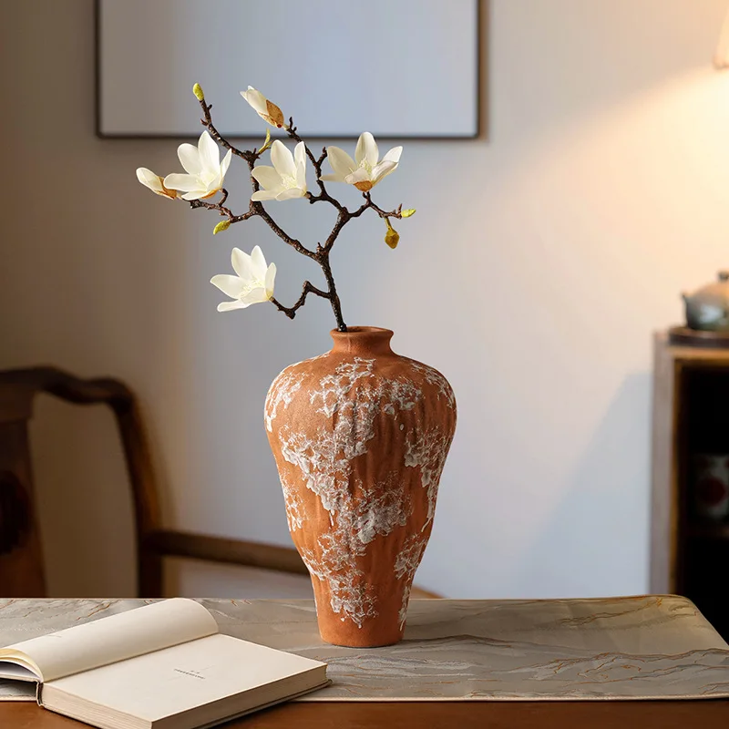 

Beihanmei retro wabi wind vase high-end home living room TV B & B decorative flower utensils wholesale