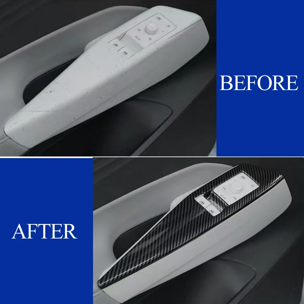 ملصق لوحة رفع نافذة السيارة لسيارة Volkswagen VW ID 3 ID 4 ID4 CROZZ لوحة رفع زجاجية مزينة #3