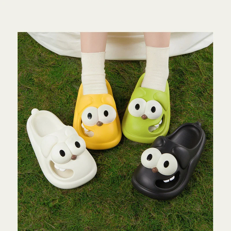 

Cute Dog Slipper Hole Shoes Baby Boys Girls Sandal Slippers Baotou Beach Slippers Parent-child Slippers Cute Cartoon Slippers