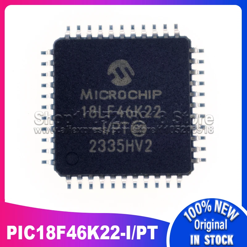

5 ~ 10 шт./лот PIC18F46K22-I/PT PIC18F46K22-I/PT TQFP44 100% новый оригинал