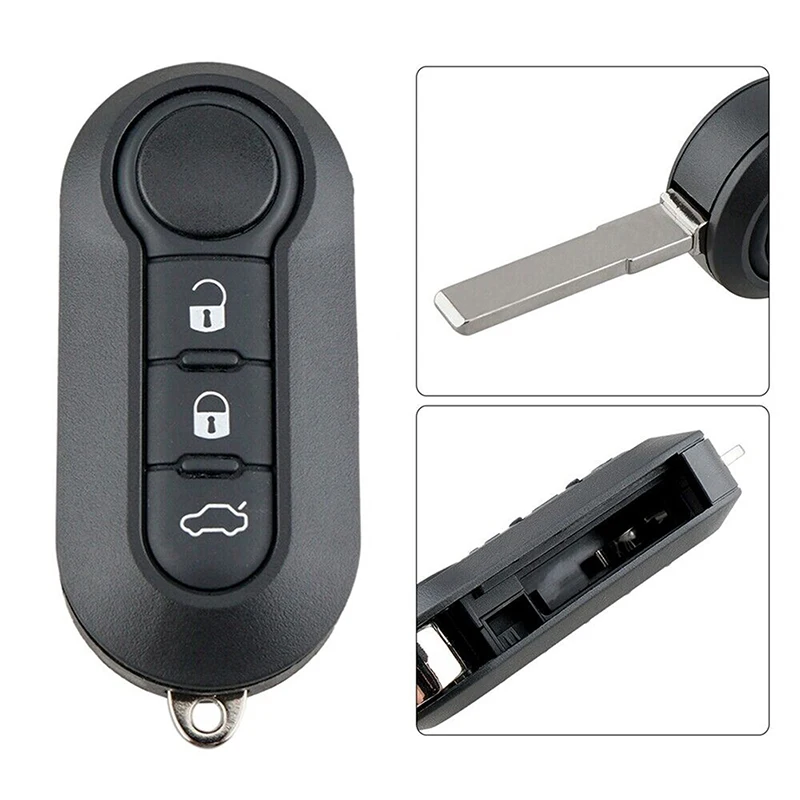 Folding Remote Key Pad Case Cover SIP22 Car Key Shell 3 Buttons For Citroen Nemo Relay Jumper For Iveco Eurocargo Daily