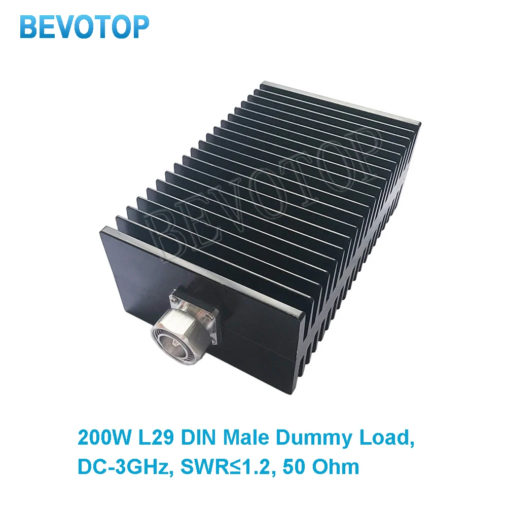 200W 3GHz/4GHz L29 DIN Male RF Coaxial Termination Dummy Load SWR＜1.2 50 Ohm Connector Socket Brass Straight RF Adapters
