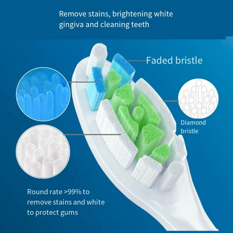 ソニック電動歯ブラシの交換用ブラシヘッド,4つの交換用ブラシヘッド,ブラックダイヤモンド,明るく使いやすい,hx6064,hx6930,hx6730