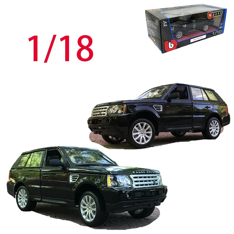 

Burago Литой под давлением масштаб 1/18 Land Rover, модель автомобиля из сплава Range Rover SUV, спортивный автомобиль, игровые транспортные средства, игрушки для мальчиков, оригинальная коробка