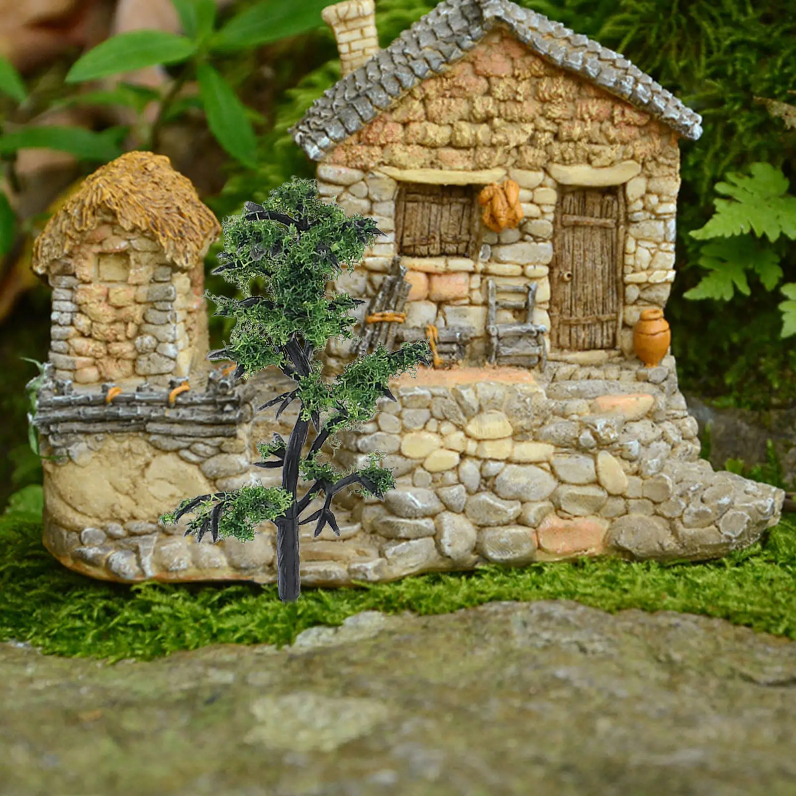 5Pcs Realistic Spruce Tree Models for Sand Table Architecture Miniature Landscape Train Layout Railway Craft Scenery