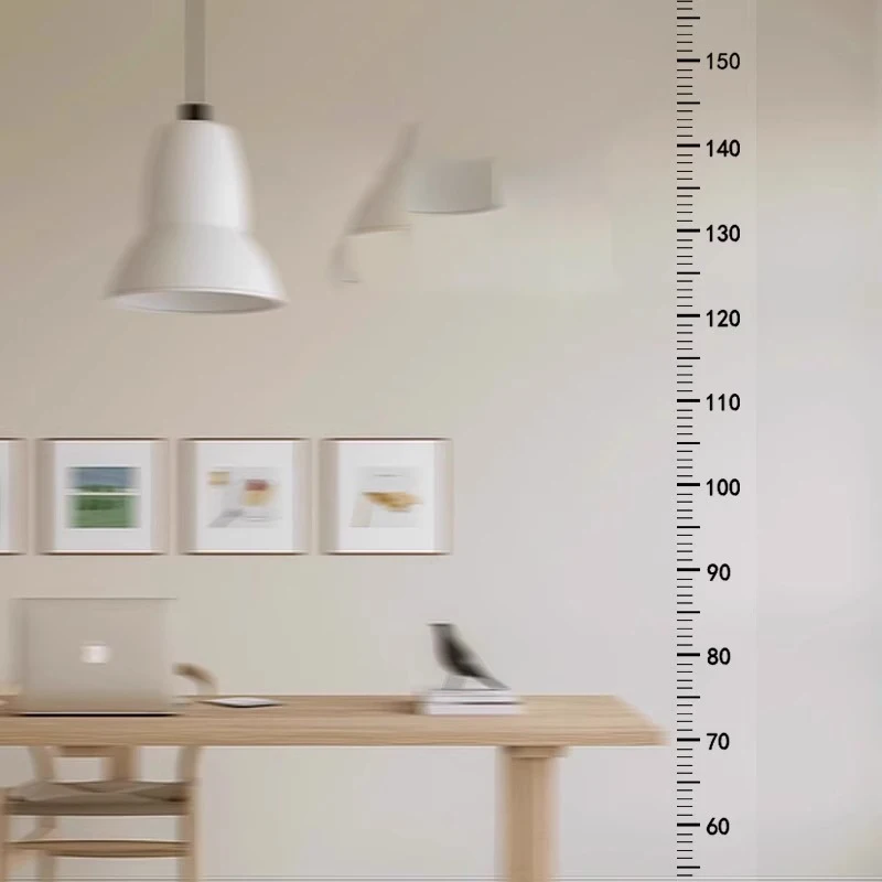 2m Wall Height Measurement Card - Easy-to-Read Durable PC Material Writeable & Removable Ideal for Room Decor Wall Decorations