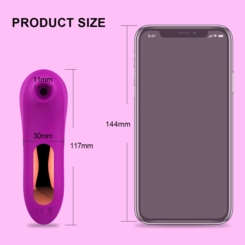 성인 용품 빨판 클리토리스 흡입 진동기, 여성 클리토리스 구강 자극기, 젖꼭지 질 섹스 토이, 18 세 이상 자위기