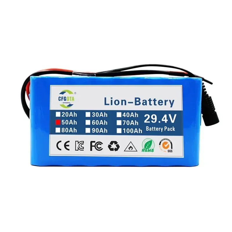 2024 new 7s3p 24V 18650 lithium-ion battery 29.4V 5000mAH/lithium-ion battery pack, sold with charger