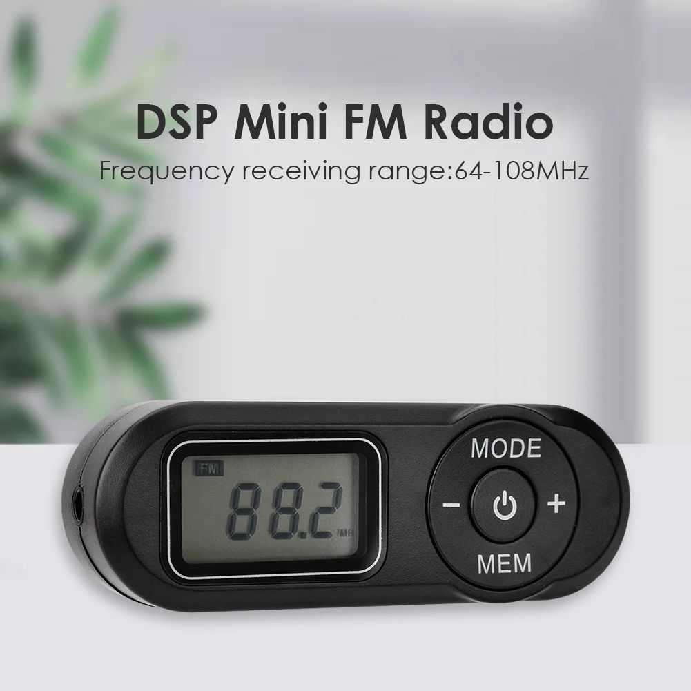 Mini Portable Radio FM/MW/SW1-8 Built-In Speaker Full 10 Band Hi-Sensitivity Radio Receiver With Folding Kickstand Player