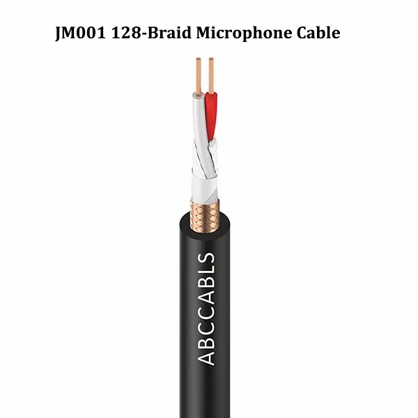 Professional Balanced Microphone Cable Series - 96/128 Braid & Spiral Shield, OFC Low Noise Audio Wire for Studio & Live Stage
