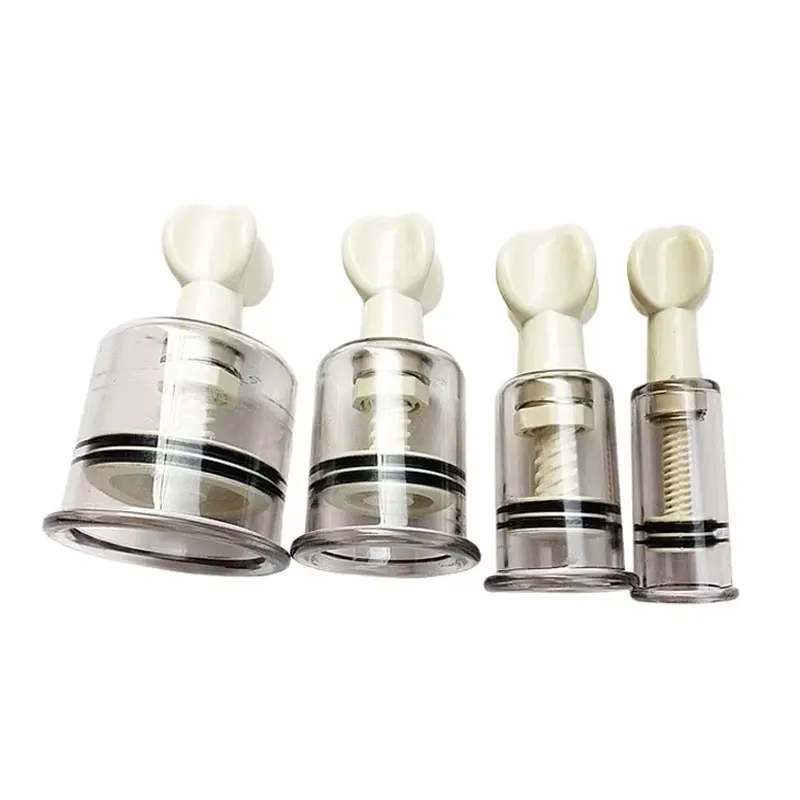 4 Size Vacuum Massage Cup Twist Suction Cupping Acupuncture Anti-Cellulite Medical Rotary Breast Nipple Expander
