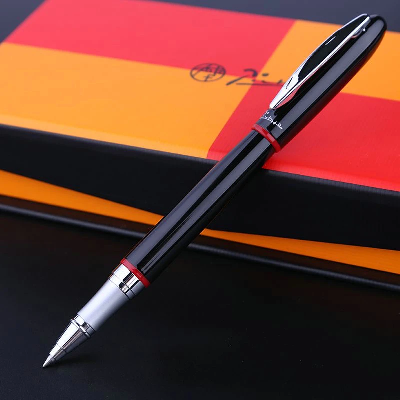 

Picasso 907 High Quality Black And Silver Yellow Ring Writing International Standard Rollerball Pen Free Shipping