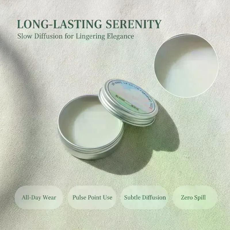 1Pcs Fresh And Elegant Female Solid Perfumes Solid Perfume Portable Solid Balm Body Aroma Gifts For Women