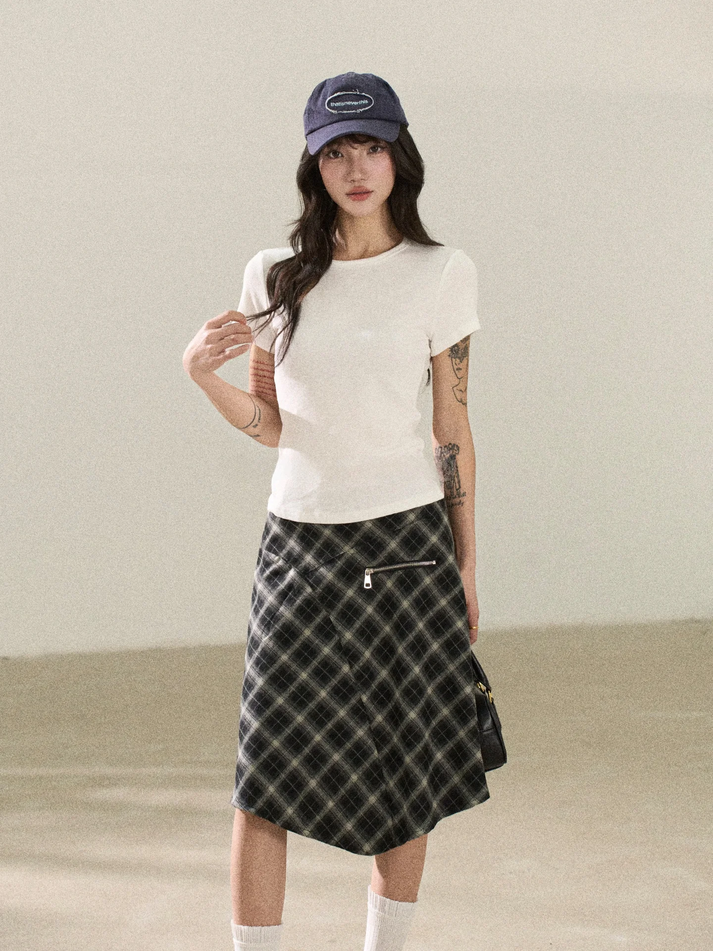 

Flower7 Simple Casual Versatile Slimming Color round Ne ort Sve T-irt Women Spring Summer Cotton Polyester Blend