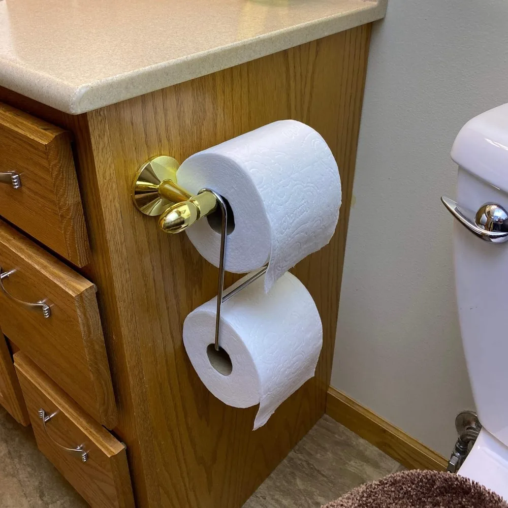 Extra Toilet Paper Roll Holder - Chrome, Fits All Sizes