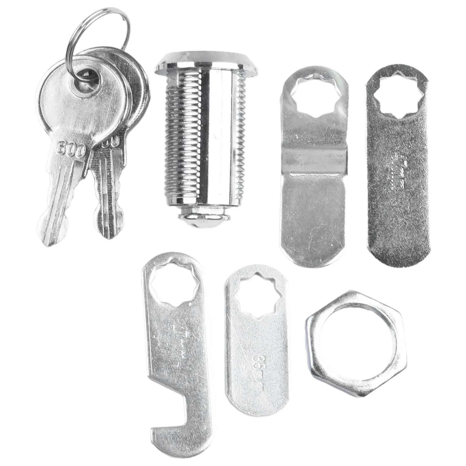 Cam Lock Set Cupboard Door Tongue Lock Zinc Alloy 16/30mm Cabinet Lock For RV Camper Door Mailbox Filing Cabinet Drawer Hardware