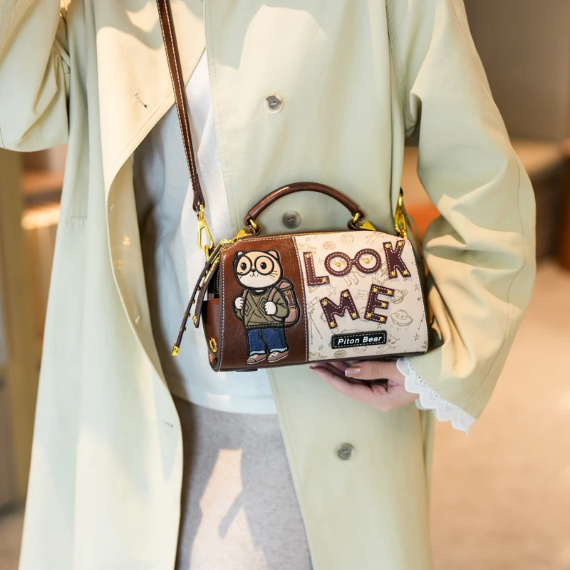 

Beibaobao 2025 new crossbody bag cartoon casual shoulder bag large capacity handbag fashionable mobile phone bag for women