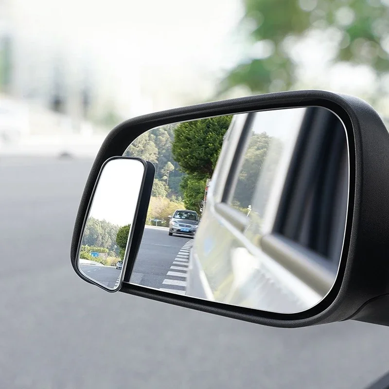 

2pcs Car Mirror 360 Degree Wide Angle Convex Blind Spot Mirror Parking Auto Motorcycle Rear View Adjustable Mirror Accessories