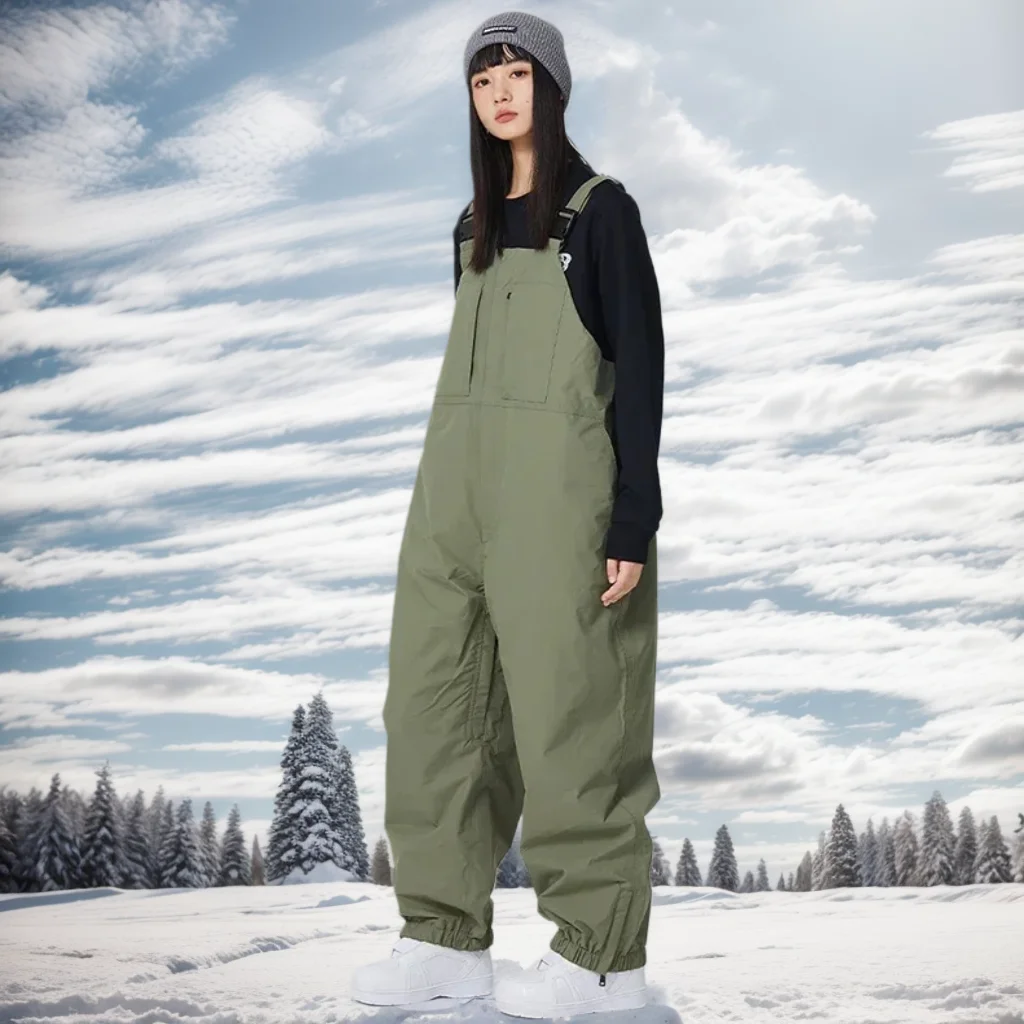 

2025 New Couple Skiing Pants 3L Windproof Waterproof Winter Overalls Woman Snowboard Sport Snow Pants Alpine Man Warm Trousers