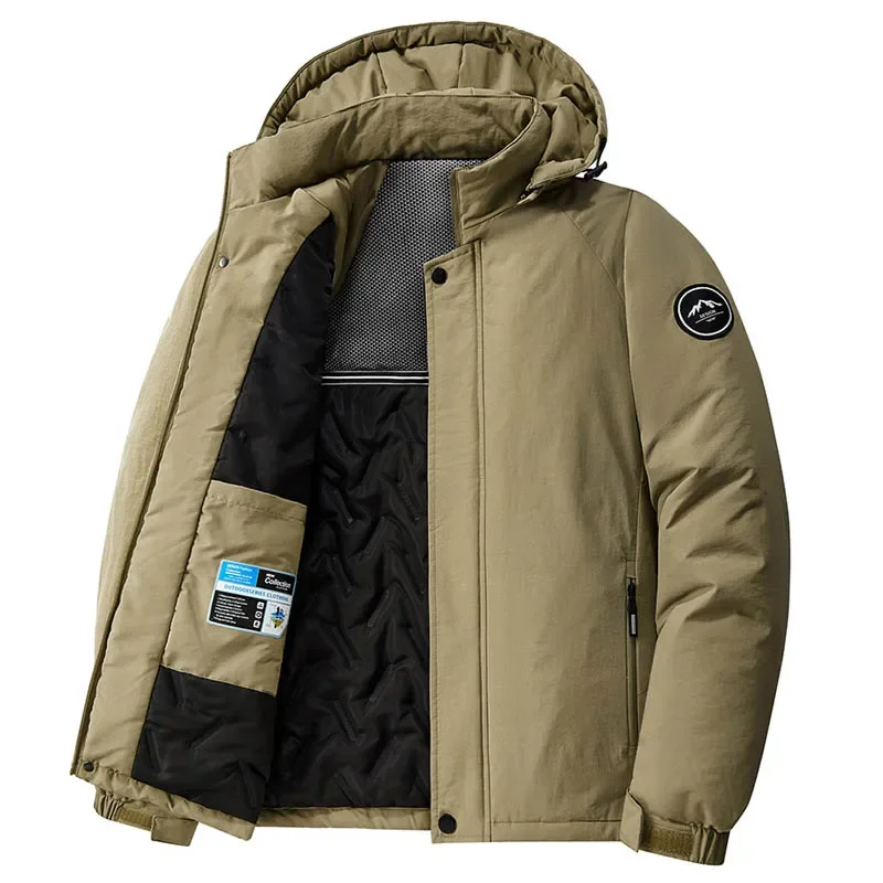 Winter Jackets Men Outdoor Hiking Camping Waterproof Jackets Streetwear Windbreaker Graphene Heating Coats Parkas Men Clothing