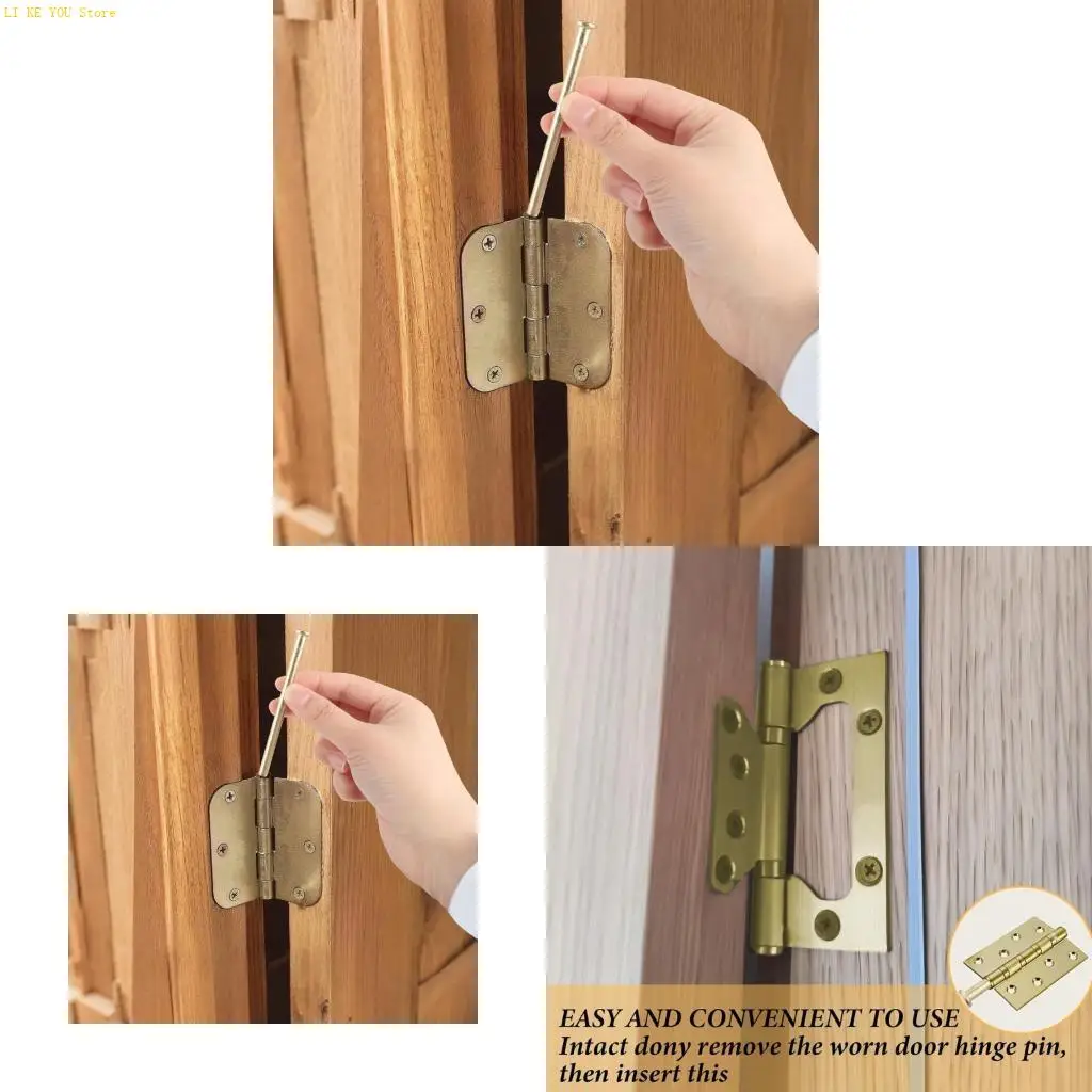W3JE 8pcs Premium Door Hinges Replacement Pin for Wooden Garage Door Enduring Performances Without Modification Needed