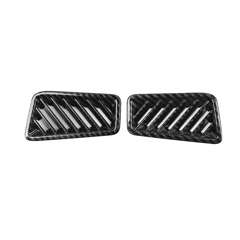 For Toyota RAV4 XA50 2019~2021 2022 2023 2024 RAV 4 Hybrid ABS Carbon Fiber Style Air Conditioner Vent Outlet decorative cover