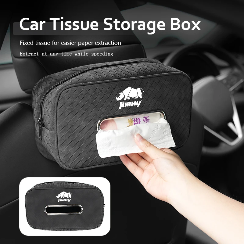 Автомобильная коробка для салфеток, солнцезащитный козырек, спинка сиденья, подвеска, бумажный пакет для Suzuki Jimny b74 jb23 jb64 jb43 jb53 jb32