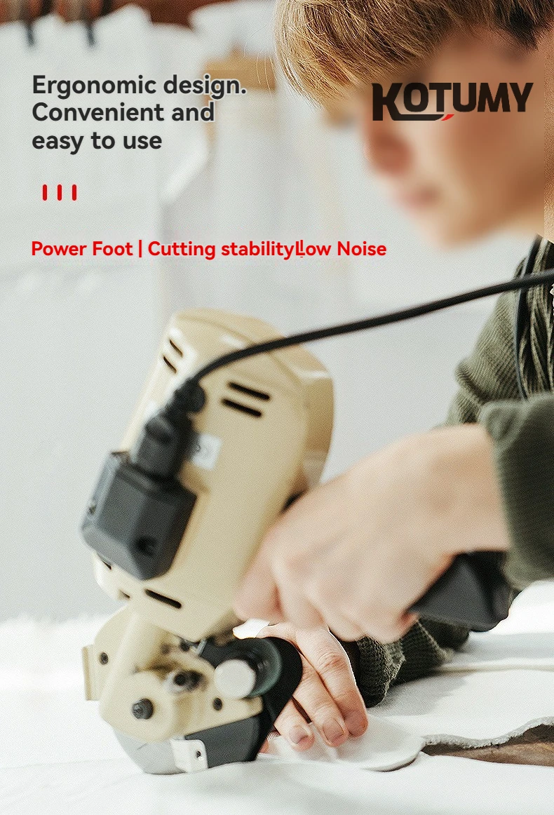 

Electric Rotary Fabric Cutter 100mm Thickness Cloth Cutting Machine Electric Fabric Cutter Cloth Cutter