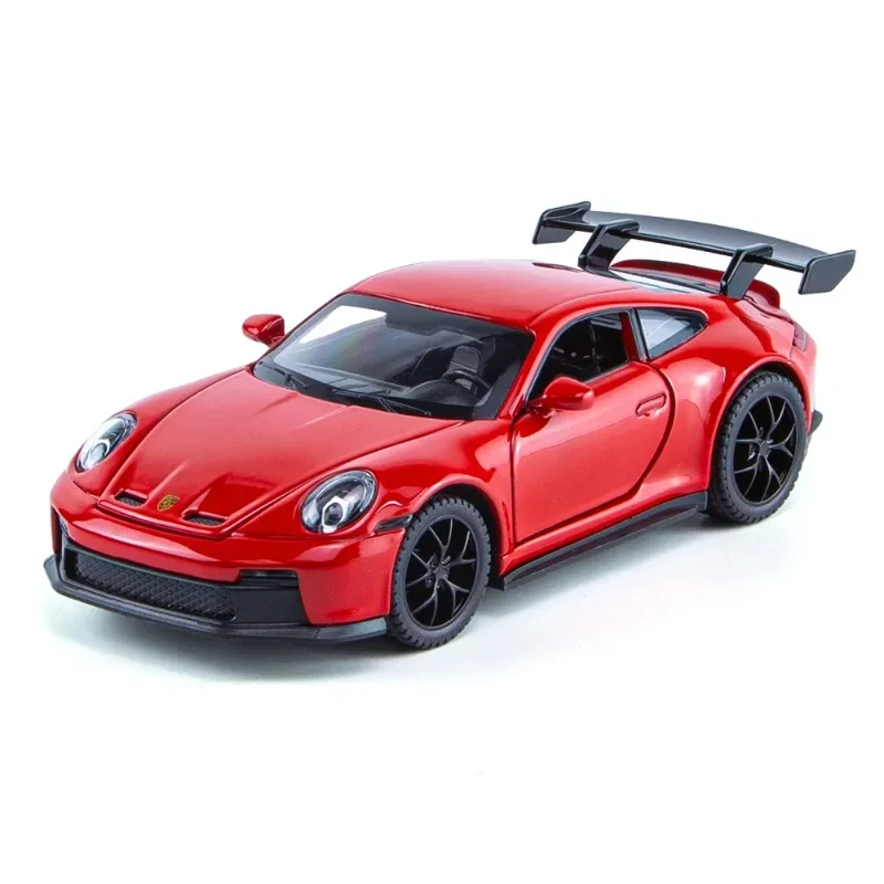 Porsches 911 Alloy Car Model Simulation 1/32 Scale Sound Light Pullback Children Diecast Toy Vehicles Boy Car Toy Miniature