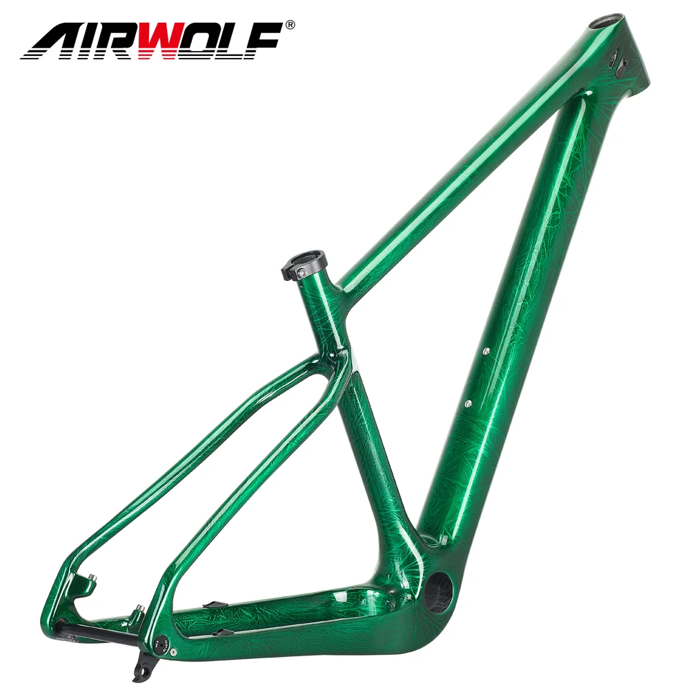 AIRWOLF Mtb 29 Carbon Frame Boost 148x12mm XC Hardtail Mountain Bike frame Carbonio+Crystal liquid polymer T1000 Mtb Framework