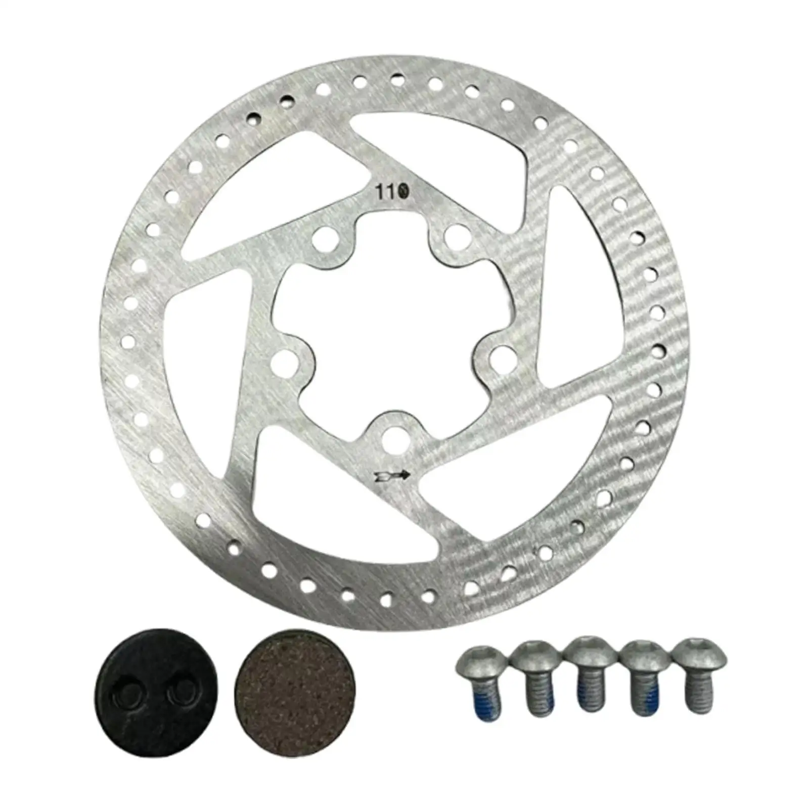 

Stainless Steel Bike Disc Brake Rotor Set with Screws for Scooter Bicycle BMX Replacement Repair