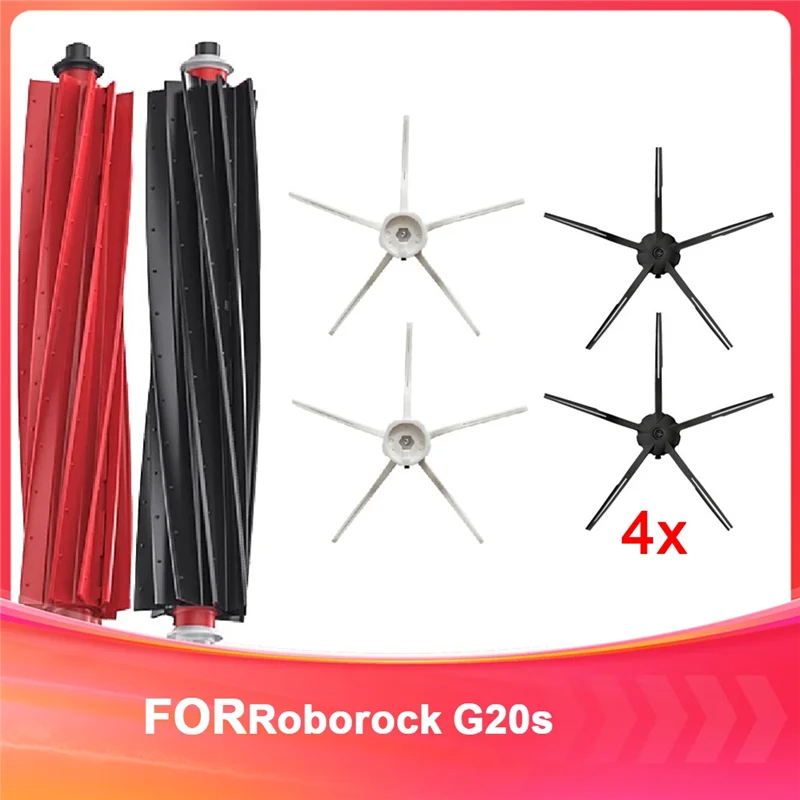 الترويج! لملحقات المكنسة الكهربائية الروبوتية Roborock G20s الفرشاة الرئيسية ومجموعة استبدال الفرشاة الجانبية