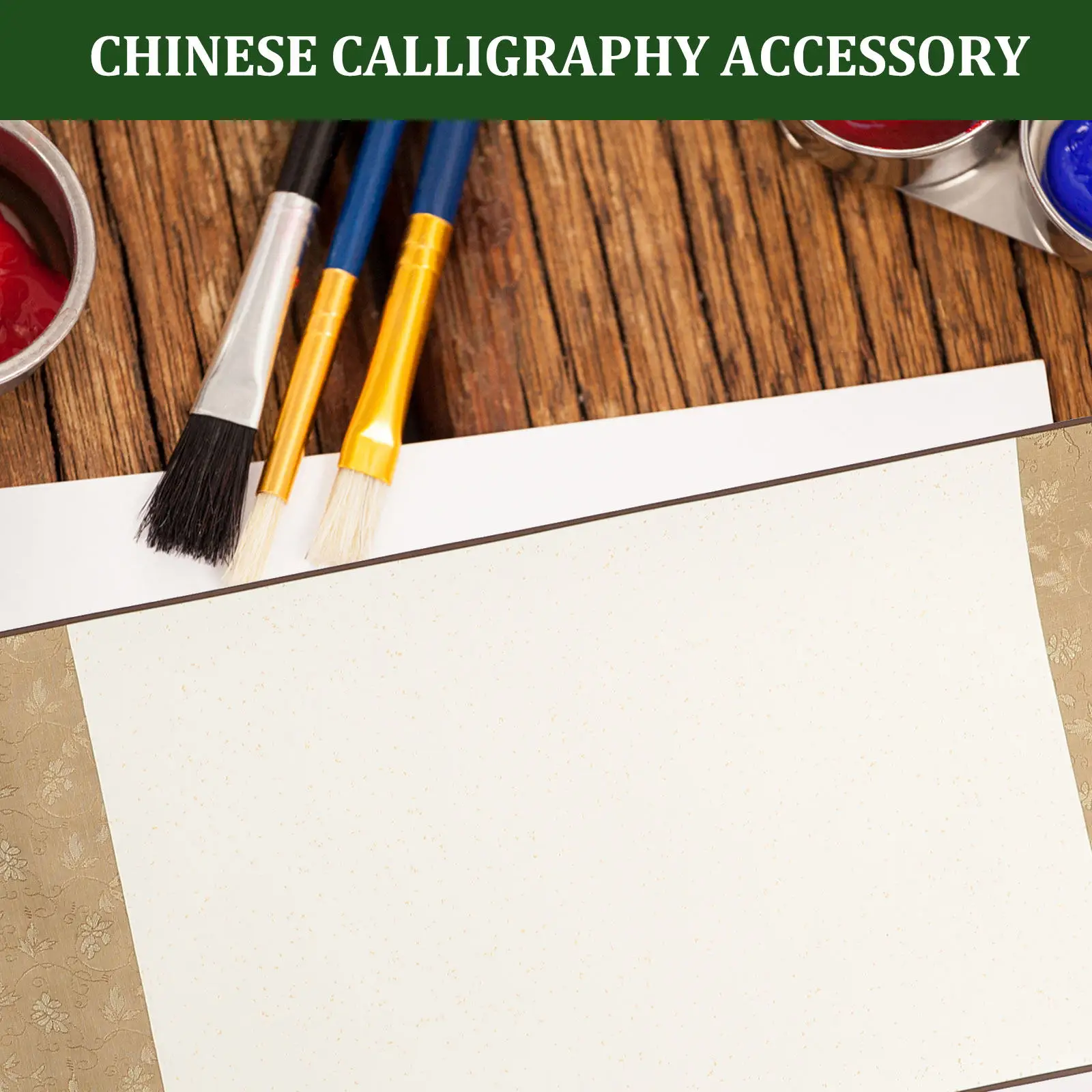 1Set Xuan Paper Scroll Premium Calligraphy Paper for Painting Writing Chinese Blank Hanging Scroll Calligraphy Accessory Wall