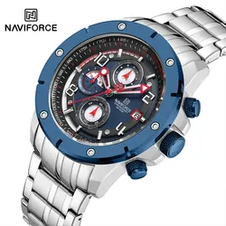 NAVIFORCE orologi da uomo Top Brand Sport Watch Luxury Men Military Steel Quartz orologi da polso cronografo Gold Design orologio maschile