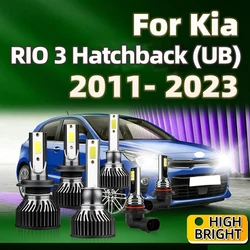 6000K H1 H7 Led Headlight HB4 Car Fog Light Kit For Kia RIO 3 Hatchback UB 2011 2012 2013 2014 2015 2016 2017 2018 2019-2023