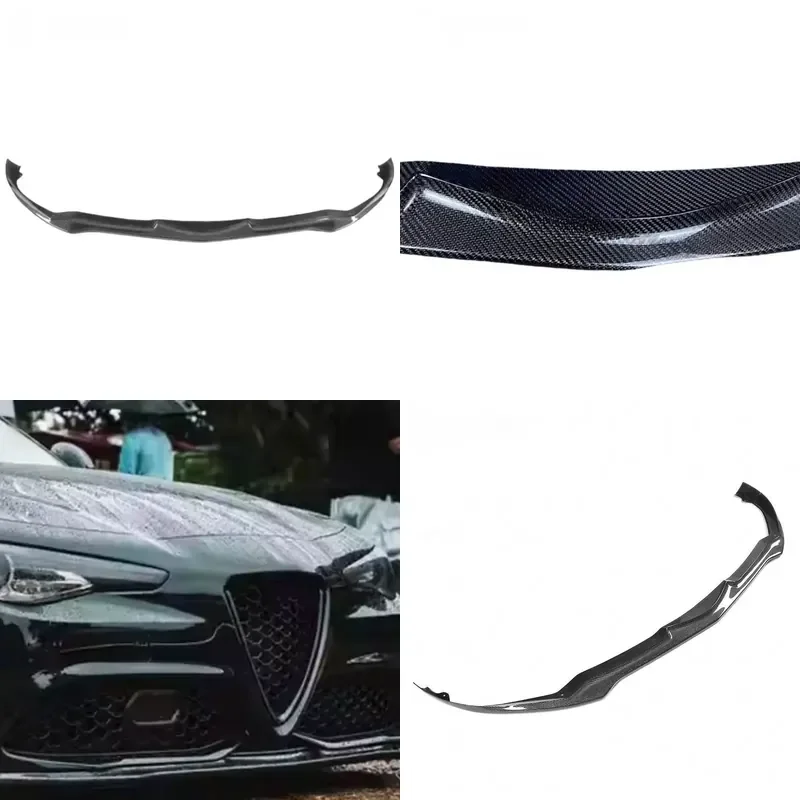 for Alfa Romeo Giulia Carbon Fiber Front Lip Spoiler