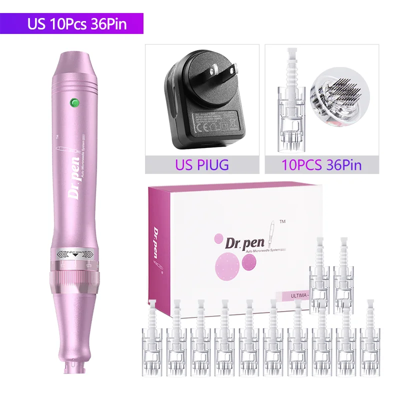 Authentieke Dr. Pen Ultima M7 12 stuks 0,25 mm naalden Multifunctioneel gezichtsmesotherapie huid draadloos elektrisch derma beauty apparaat