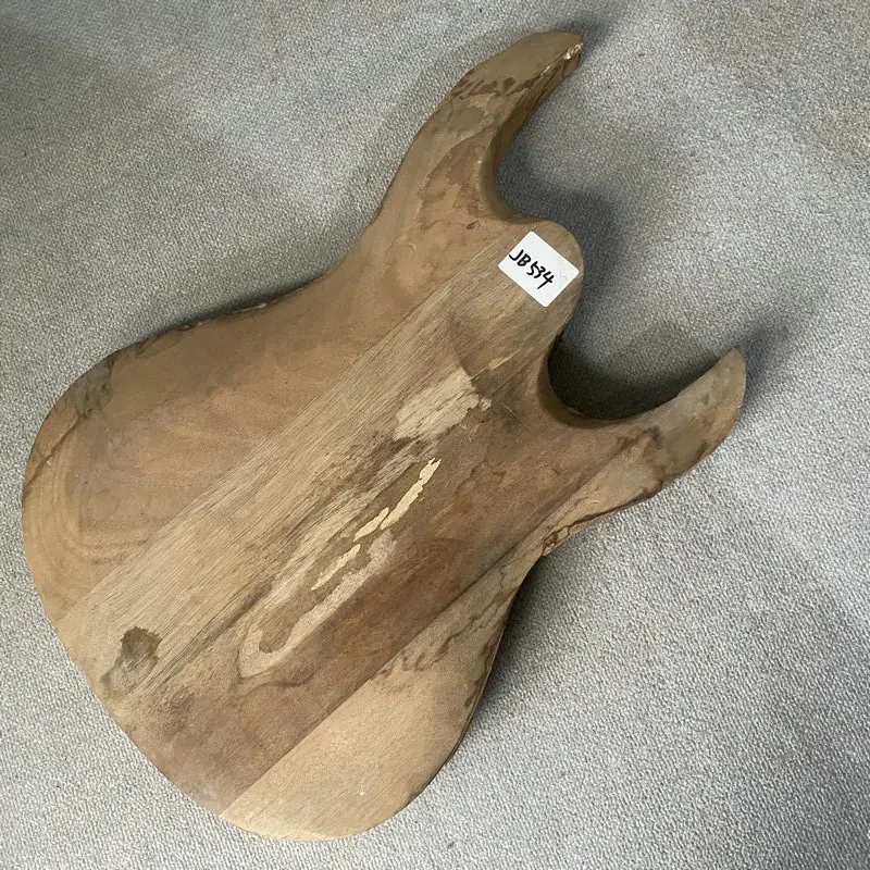 JB534  Raw Materials Solid Wood ST Electric Guitar Body Uncut Unfinished No Paints Right Hand Dirty DIY Parts