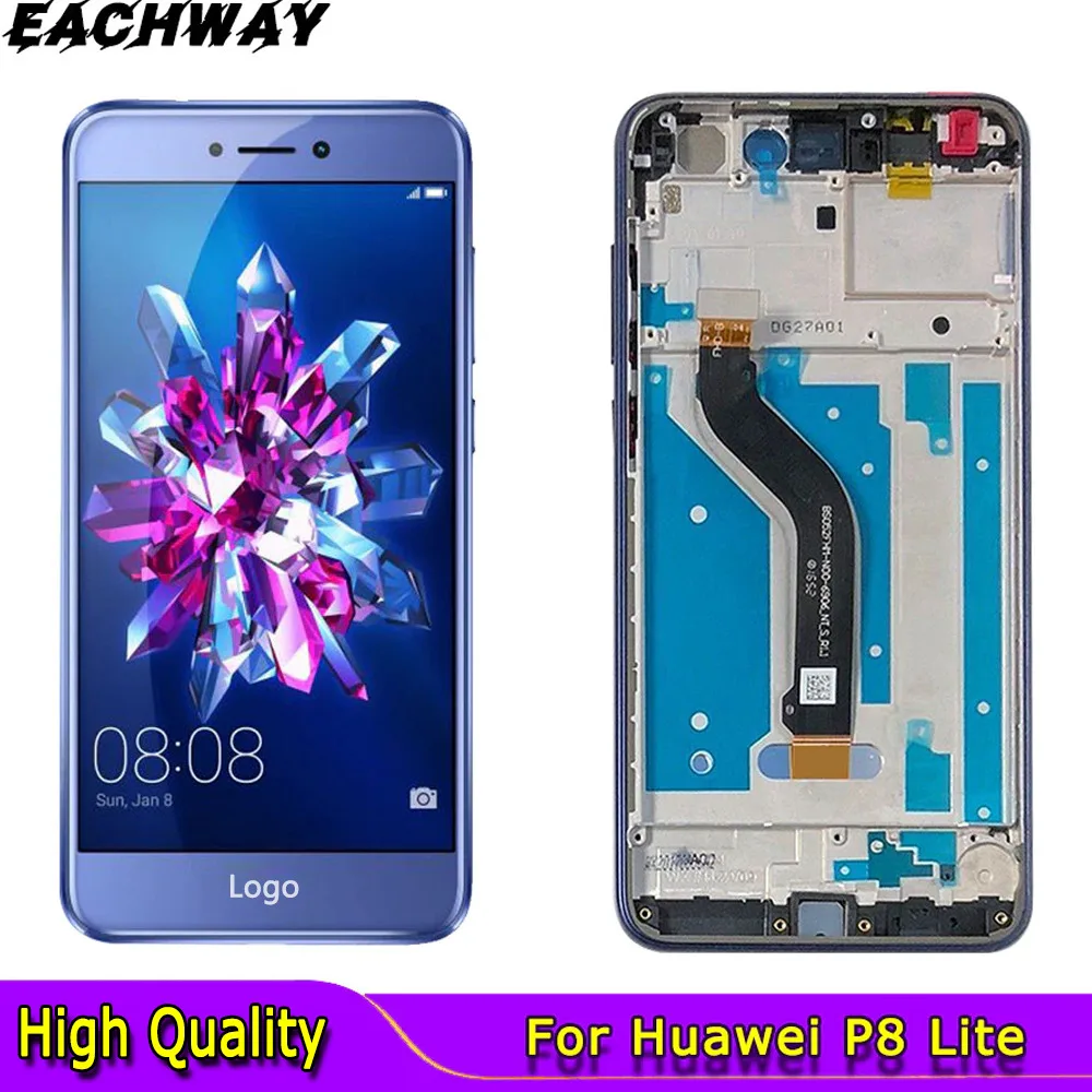 Tested For Huawei P8 Lite 2017 LCD Display Touch Screen For Huawei P9 Lite 2017 LCD P9Lite 2017 PRA LA1 LX1 LX2 LX3 Screen