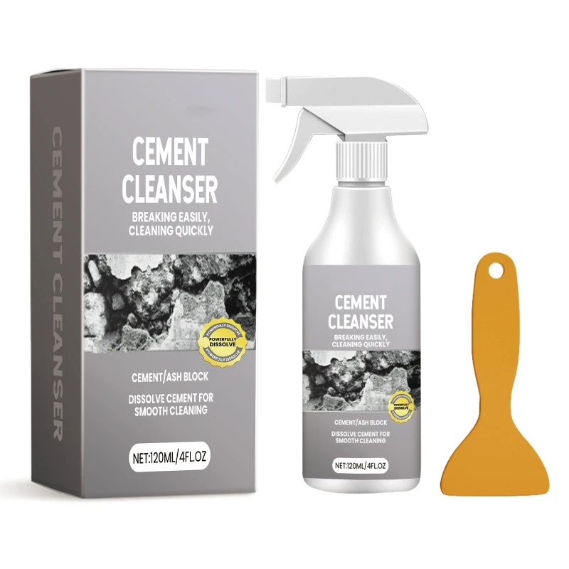 Multipurpose Cement Cleaning Solution, 120ml/Bottle Cement Cleanser Quick Action, Safe for Surfaces Quickly Dissolve B03D