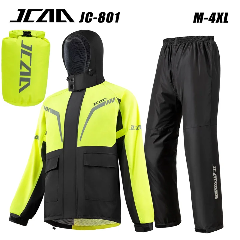 Storm Motorcycle Rain Suit Waterproof Raincoat Pants Set Accessories for Motorbike Riding Fishing Hiking Motorcyclist Men Women