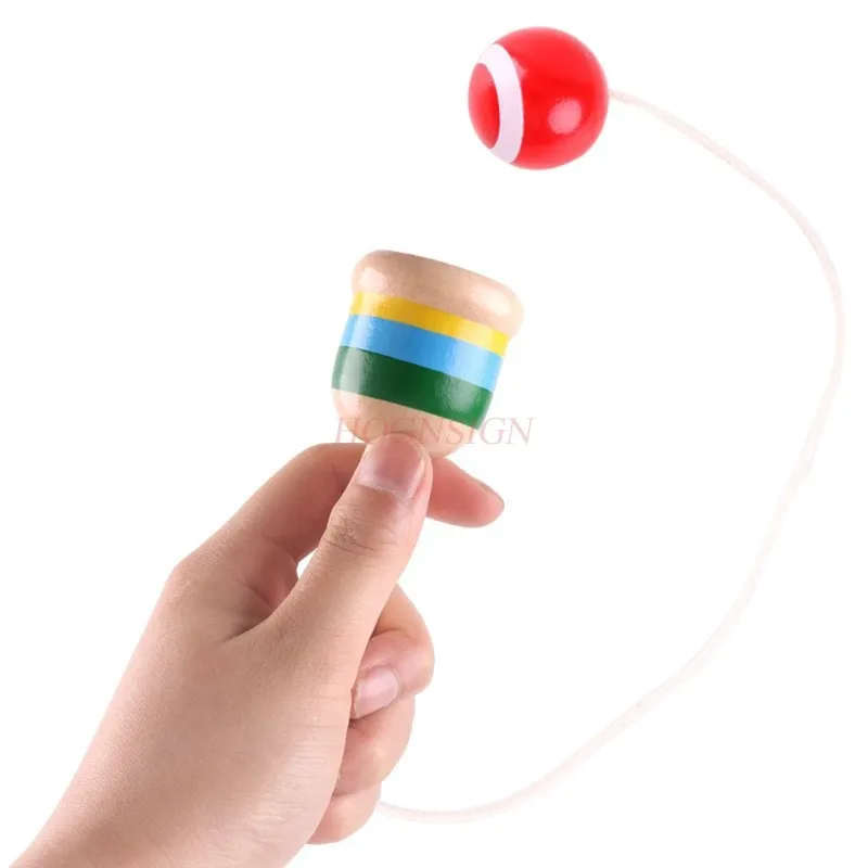 Children's wooden skill cup ball sword ball exercise baby hand eye coordination toy traditional game