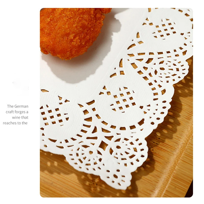140 Pcs Oval Lace Paper Doilies Doily Lace Placemats for Tables Wedding Christmas Birthday Party Cake Placemat Table Decoration