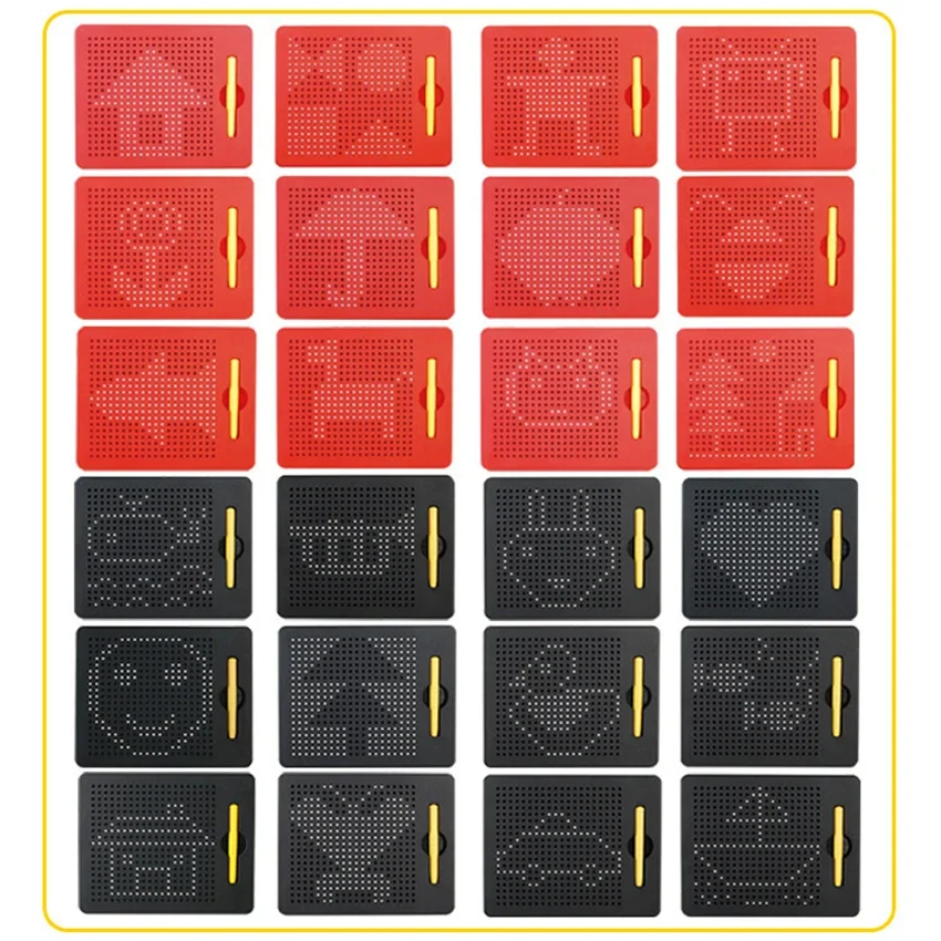 Magnetic Tablet Magnet Drawing Board Steel Bead Stylus Pen Pop Bead Learning Educational Writing Gift