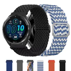 Nylon Strap For Garmin Forerunner 265 255 245 645 Misic Band Venu 3 2 Plus Sq/Vivoactive 5/Approach S42 20 22mm Bracelet Correa